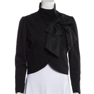 Alice + Olivia Bow Cropped Jacket
